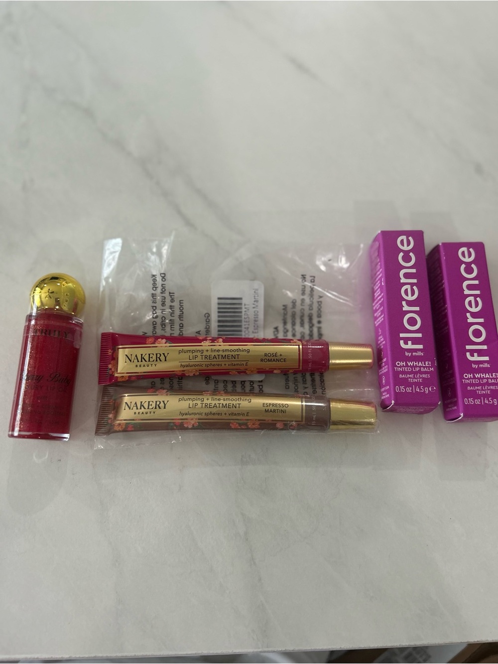 TRULY, nakery and Florence lip bundle